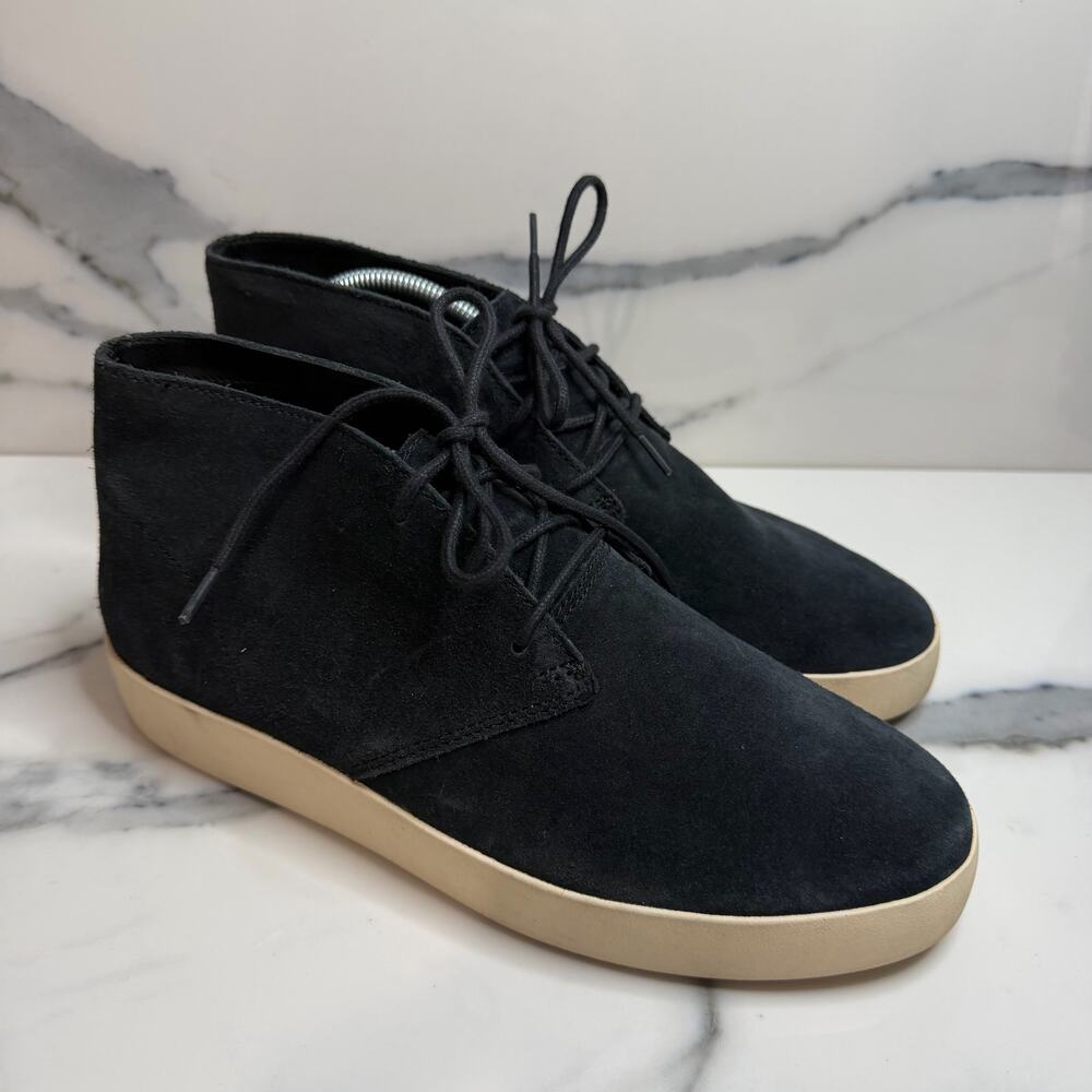 Everlane Mens Black Suede The Desert Chukka Boot 7.5 Preppy Minimalist Classic